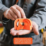3	🛠️Drill Bit Sharpener with 2 Grinding Wheels – Portable multi-purpose drill bit sharpener for grinder attachments, power drill bit sharpener for all drill bits.